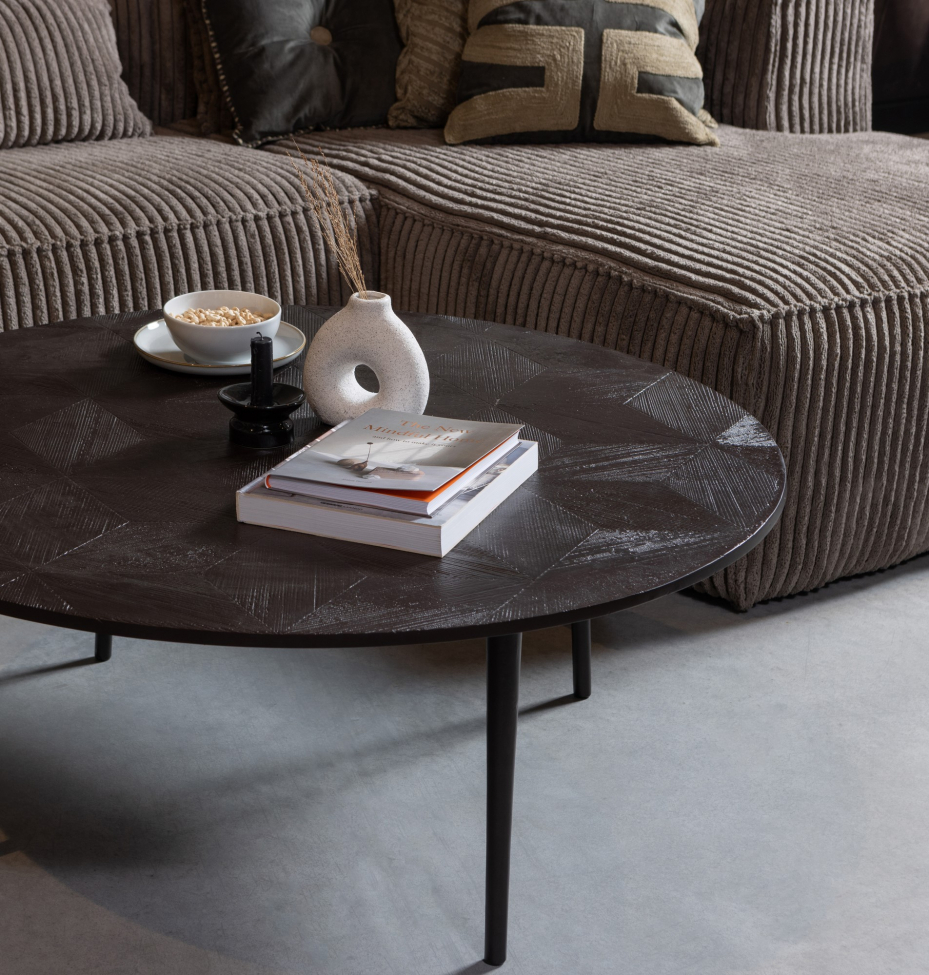 Sofa 'Bean' 4-osobowa - Brązowa/Manchester