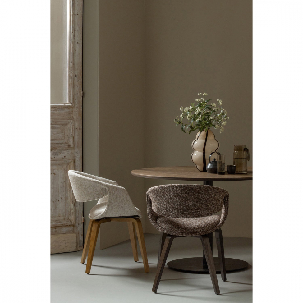 Krzesło jadalne 'Yossi' - Brązowe/Ciemnobrązowe