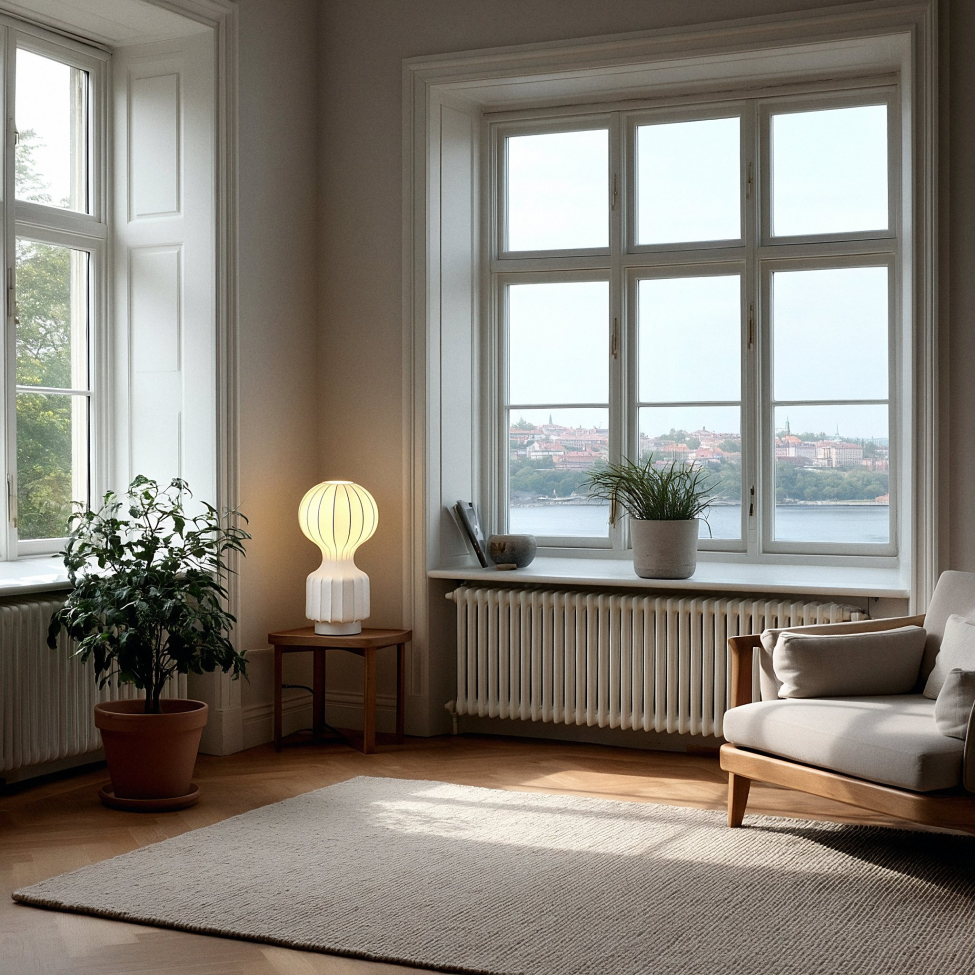 Lampa 'Senigallia' S - Biała/biała