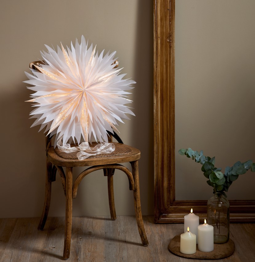 Gwiazda świąteczna 'Dis' - Biała