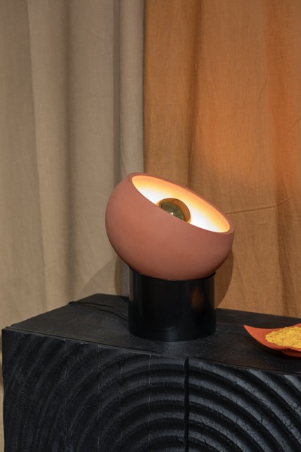 Lampa stołowa 'Zahar' 29x29 - Czerwony