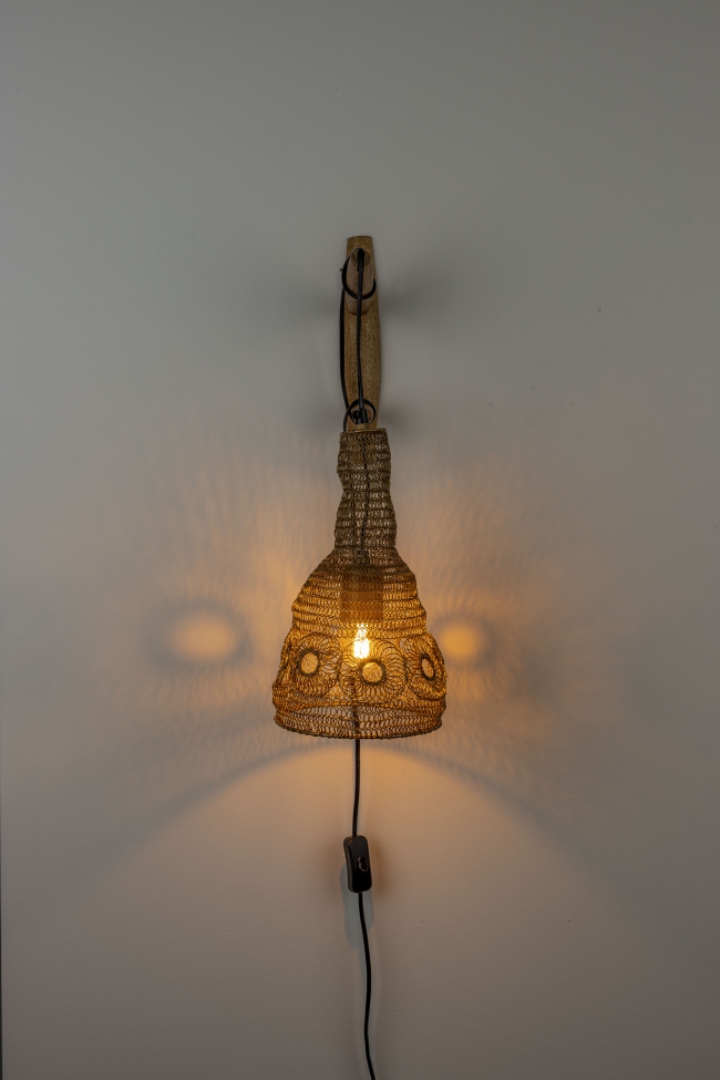 Lampa ścienna 'Alen' - Złoty