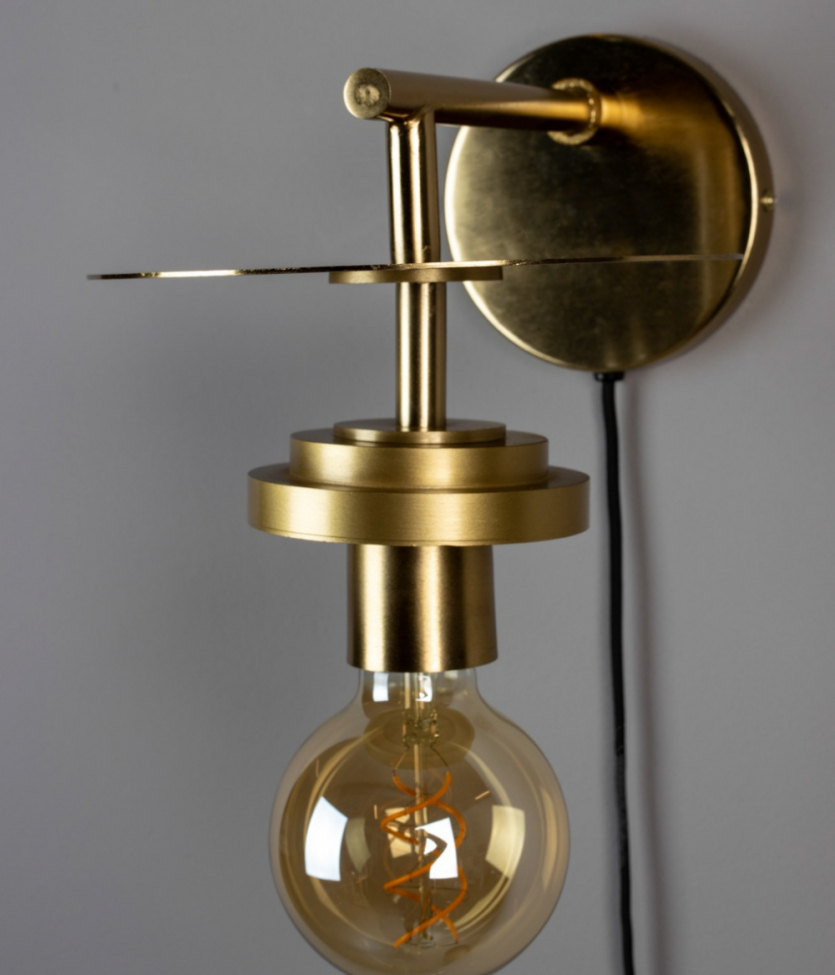 Lampa ścienna 'Aden' - Mosiądz