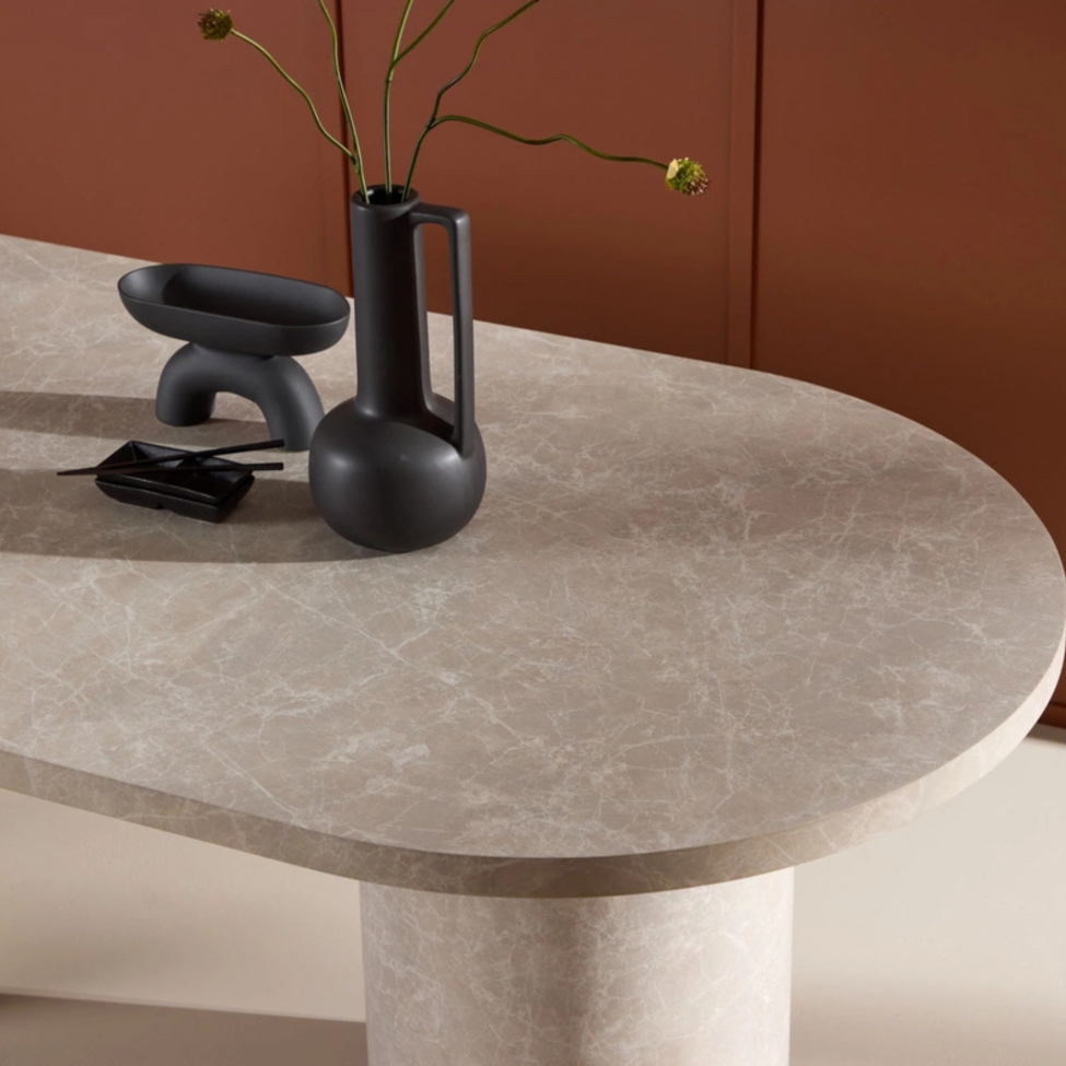 Stół 'Narvik' 100x200cm - Beżowy