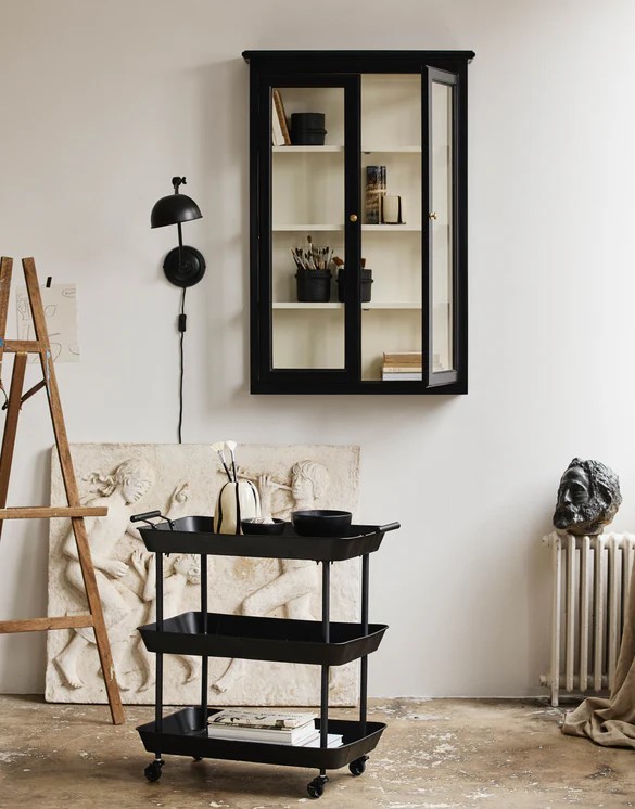 Wózek 'Fulda' - Czarny/Żelazo