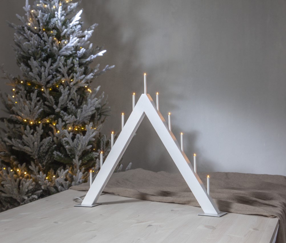 Świecznik adwentowy 'Buzz' 50cm - Biały