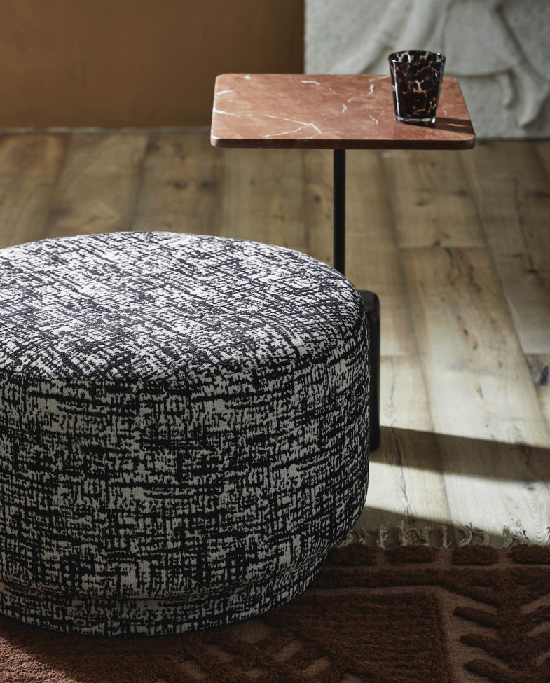 Pufa 'Bomu' - Czarno-Biała