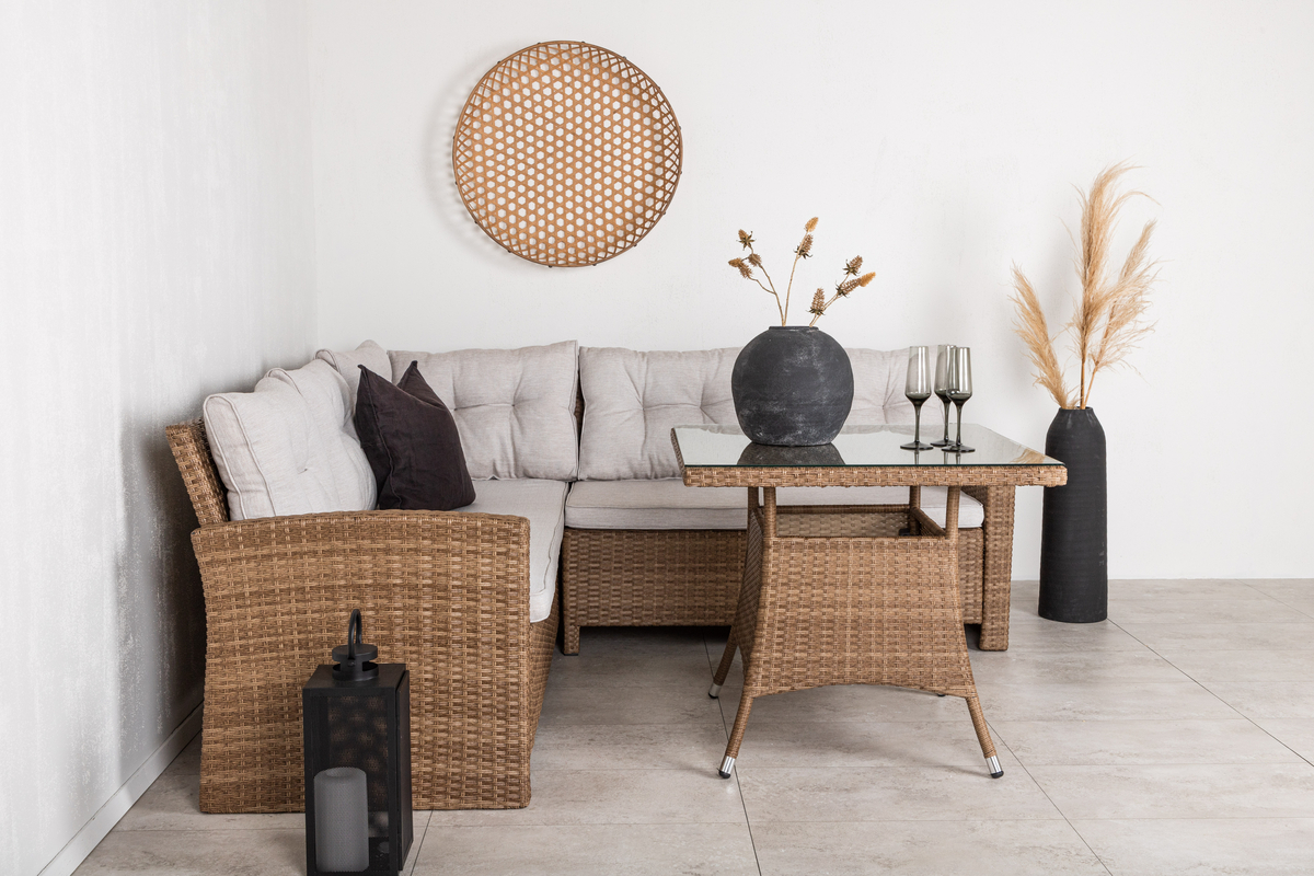 Zestaw narożny 'Visby' - Naturalny