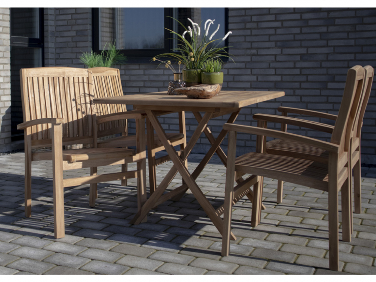 Stół ogrodowy 'Oviedo' 120x80cm - Dąb