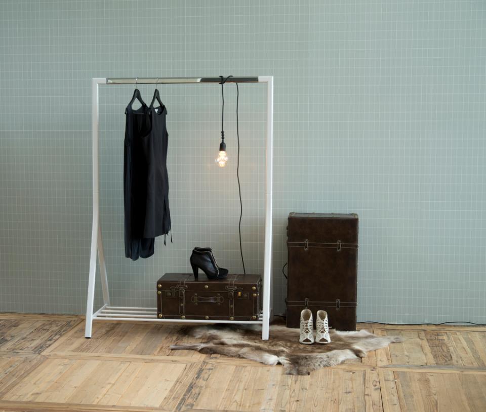 Stojak na ubrania 'Alzira' - Biały