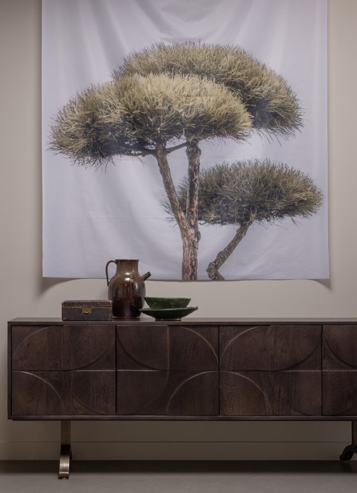 Stolik boczny 'Draw' - Drewno mango