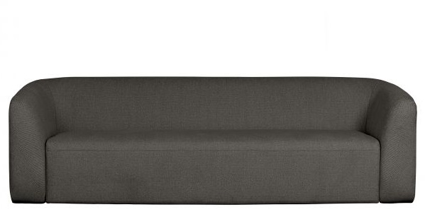 Sofa 'Sloping' - Szaro/ Czarna