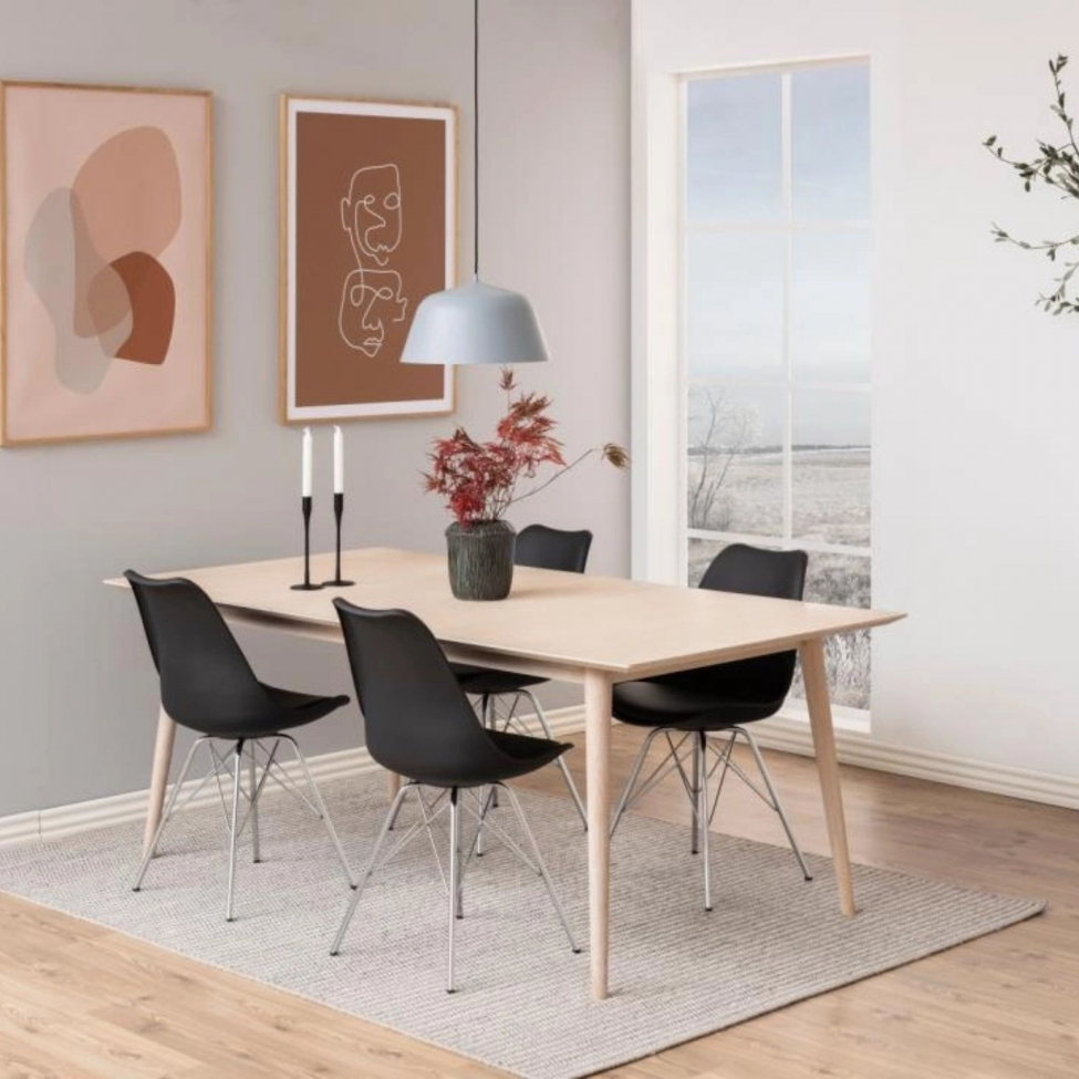 Krzesło 'Eris' - Czarny/Srebrny