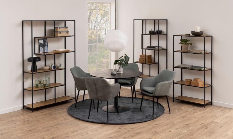 Regał 'Hydra' 114cm - Czarny