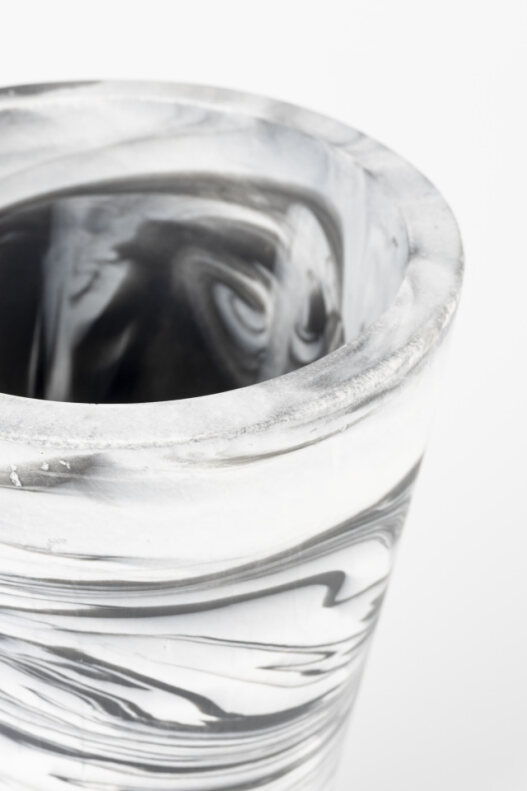 Wazon 'Conic' - Czarny/Biały S