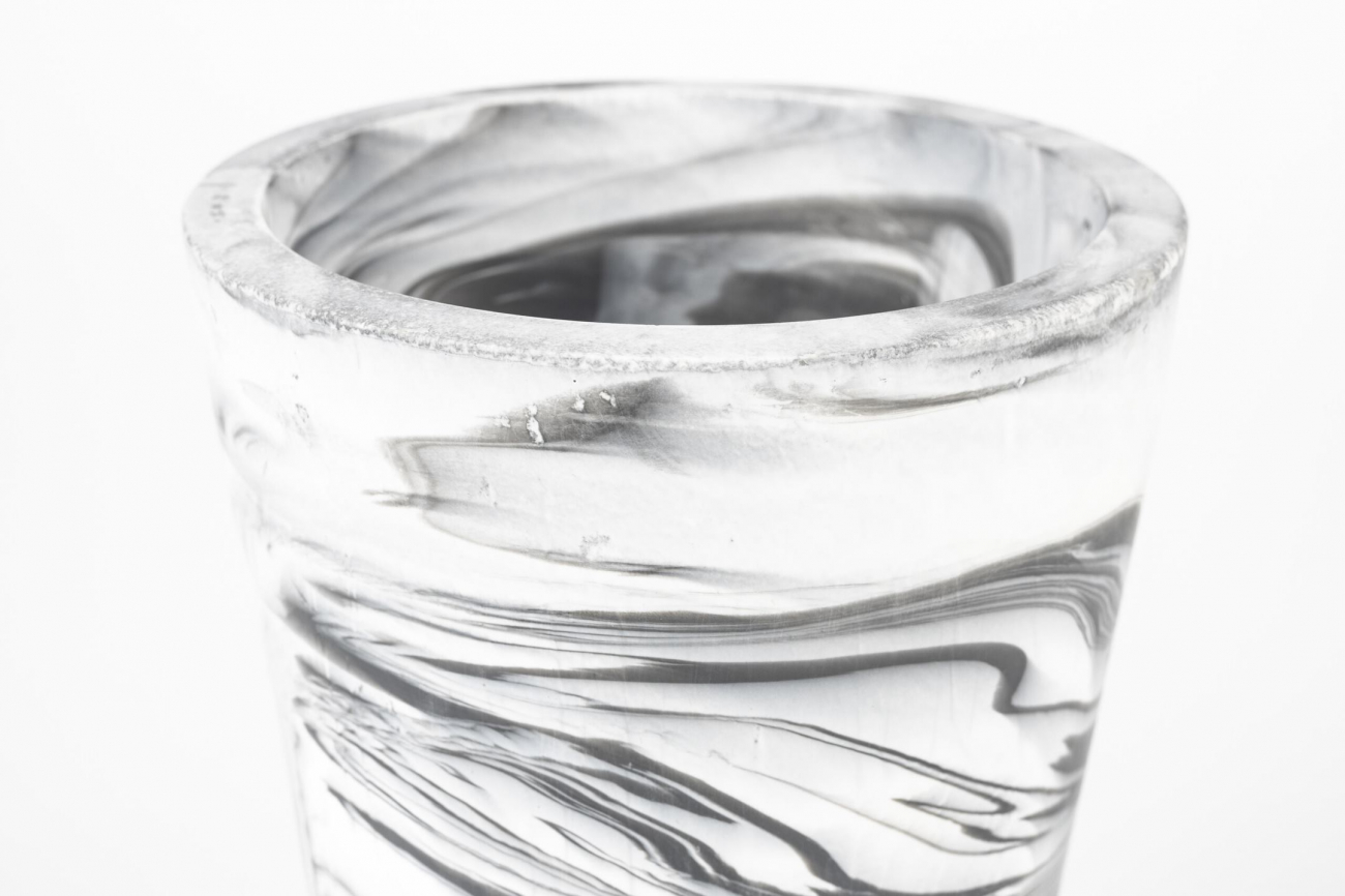 Wazon 'Conic' - Czarny/Biały M