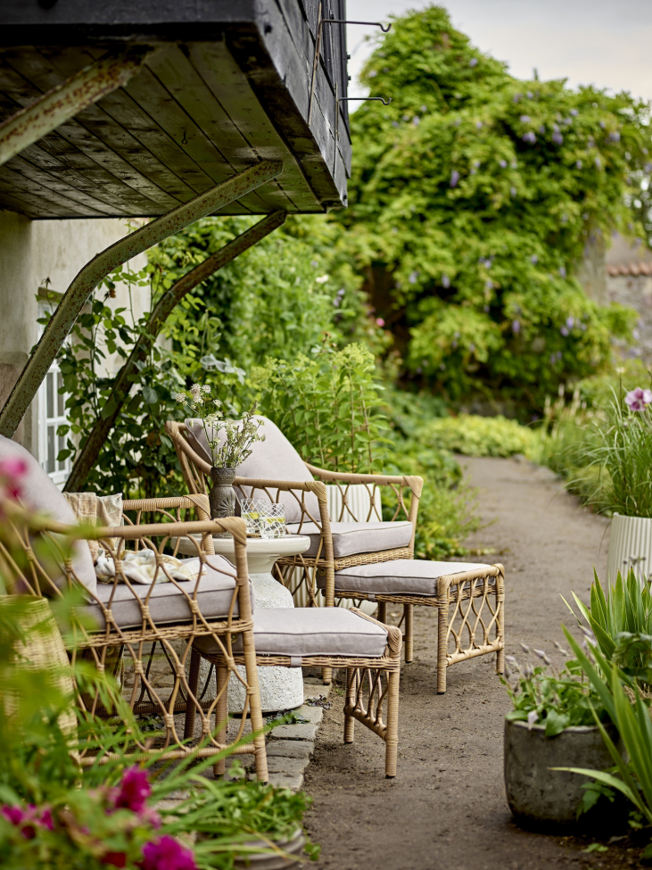 Fotel wypoczynkowy 'Belluce' – naturalny/rattan