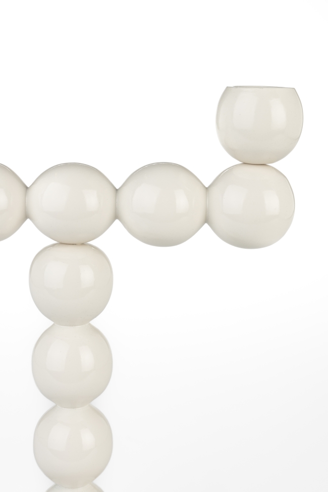 Świecznik 'Bubbles' - Beżowy 2