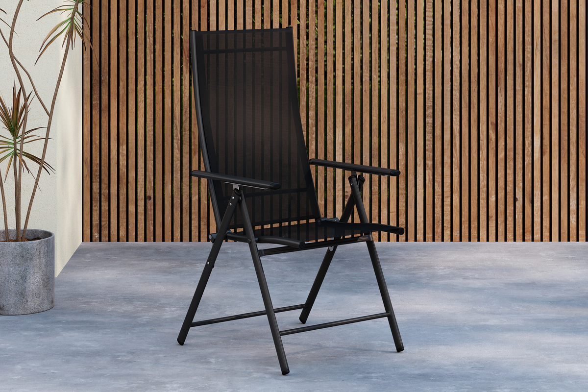 Leżak 'Massimo' - Czarny