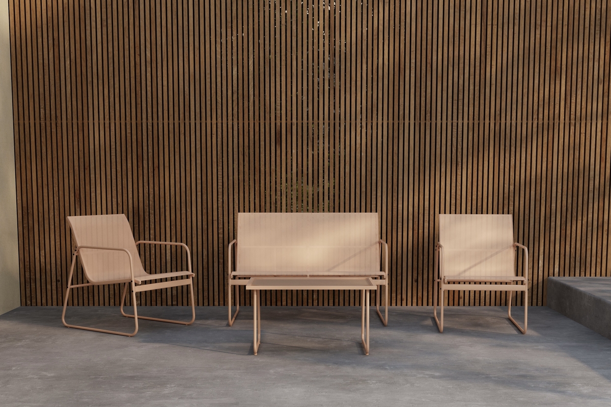 Zestaw wypoczynkowy 'Scopello' - beżowy