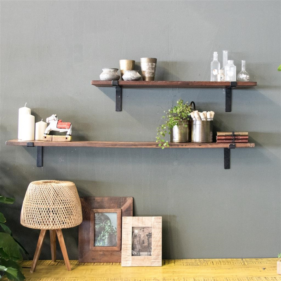 Półka ścienna 'Factory' 80cm - Naturalna