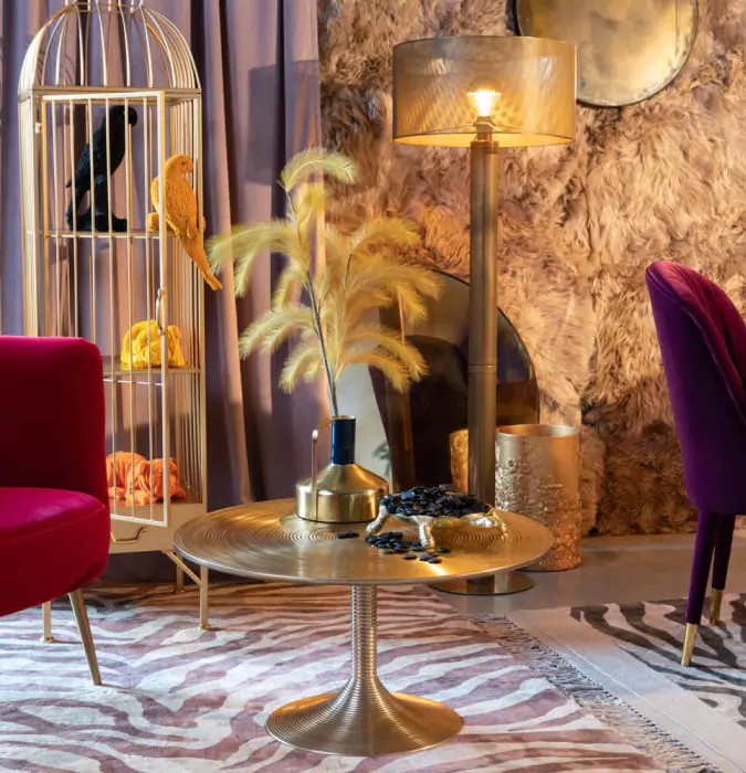 Stolik kawowy 'Hypnotising' - Złoty