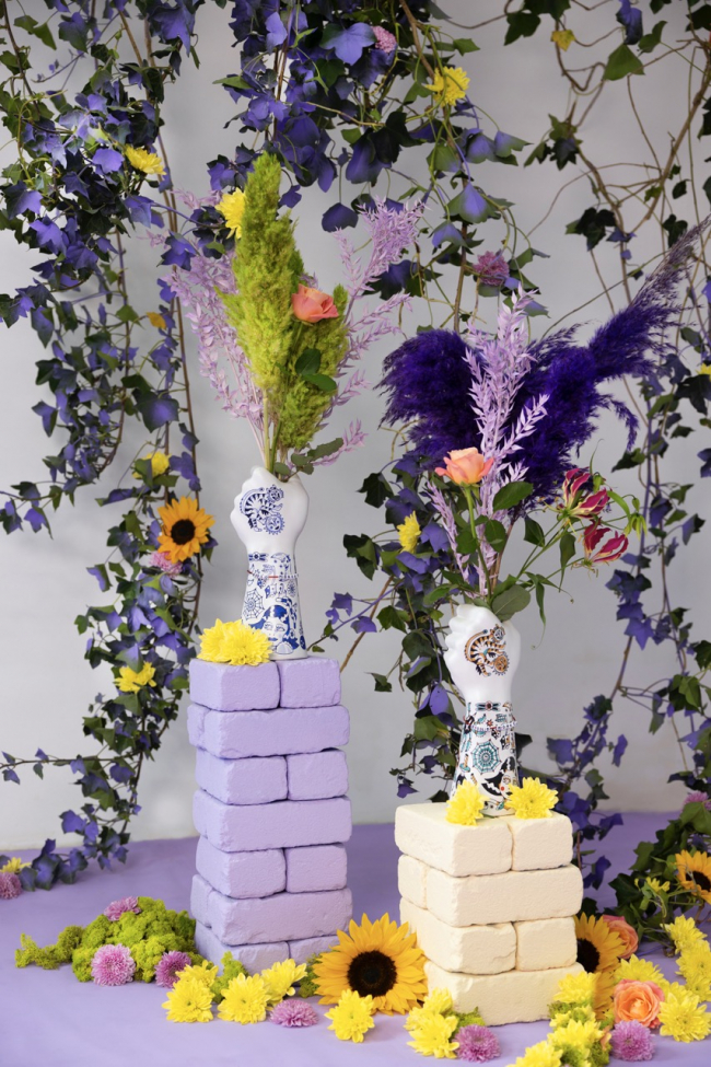 Wazon 'Liberty Matters' - Niebieski