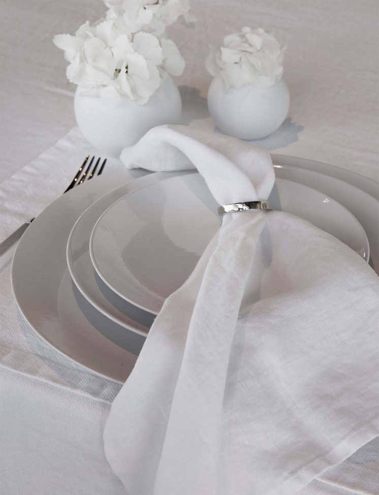 Pierścień serwetkowy 'Vasa' Okrągły 4,7cm - Szary