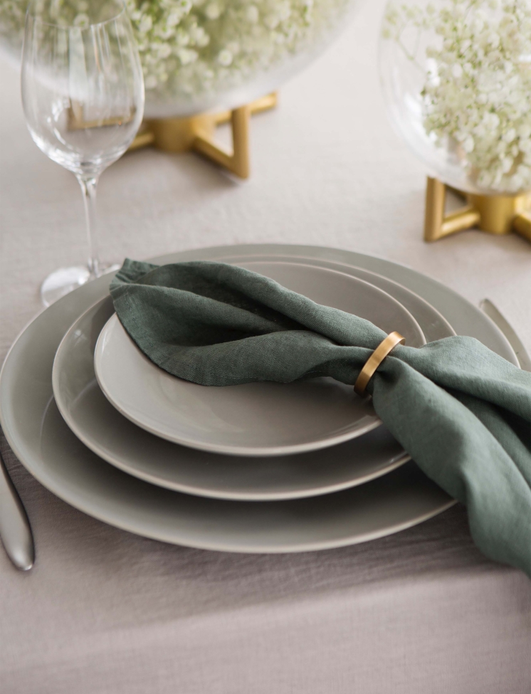 Pierścień serwetkowy 'Vasa' Okrągły 4,7cm - Mosiężny