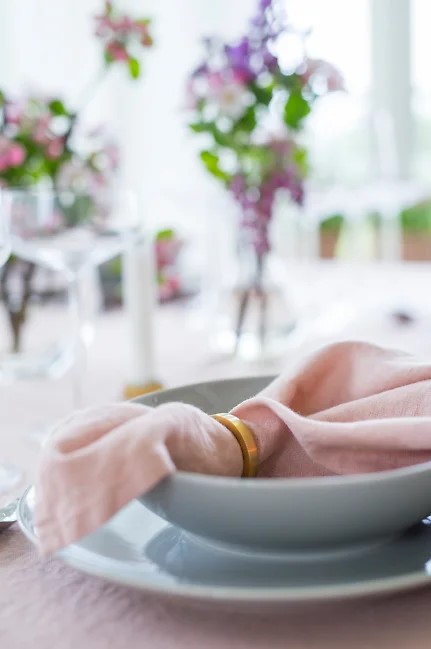 Pierścień serwetkowy 'Vasa' Okrągły 4,7cm - Mosiężny