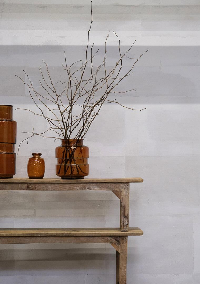 Wazon szklany 'Noel' - Ciemny bursztyn