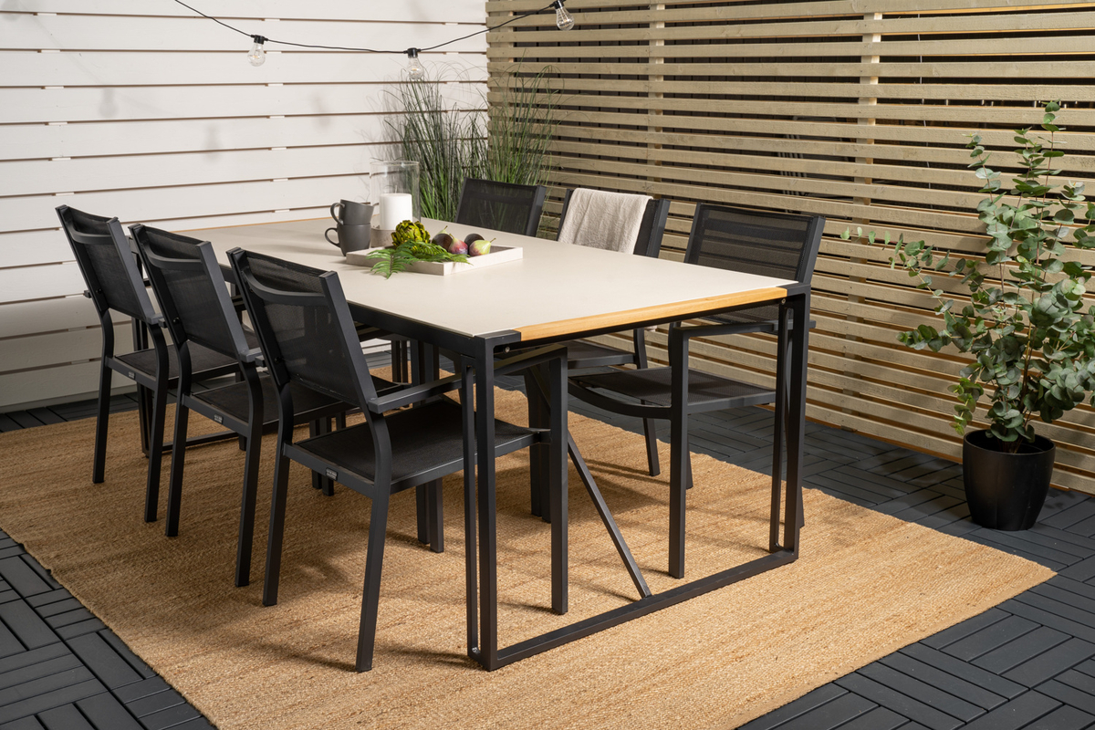 Zestaw jadalny 'Umeå' - Czarny