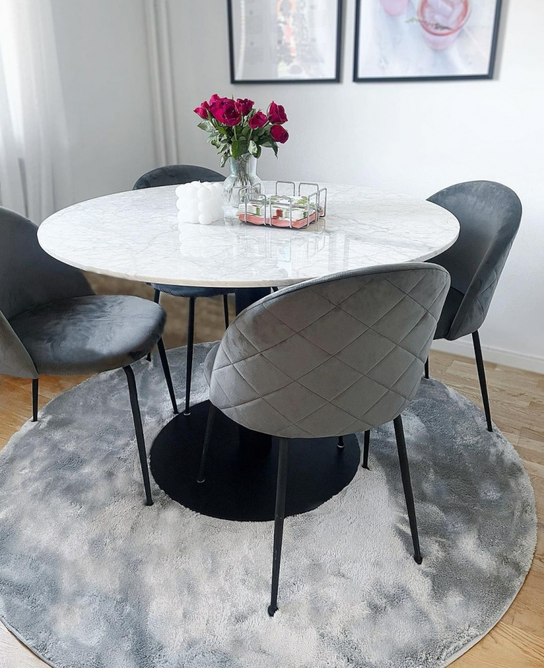 Okrągły dywan 'Aranga Super Soft' - Szary