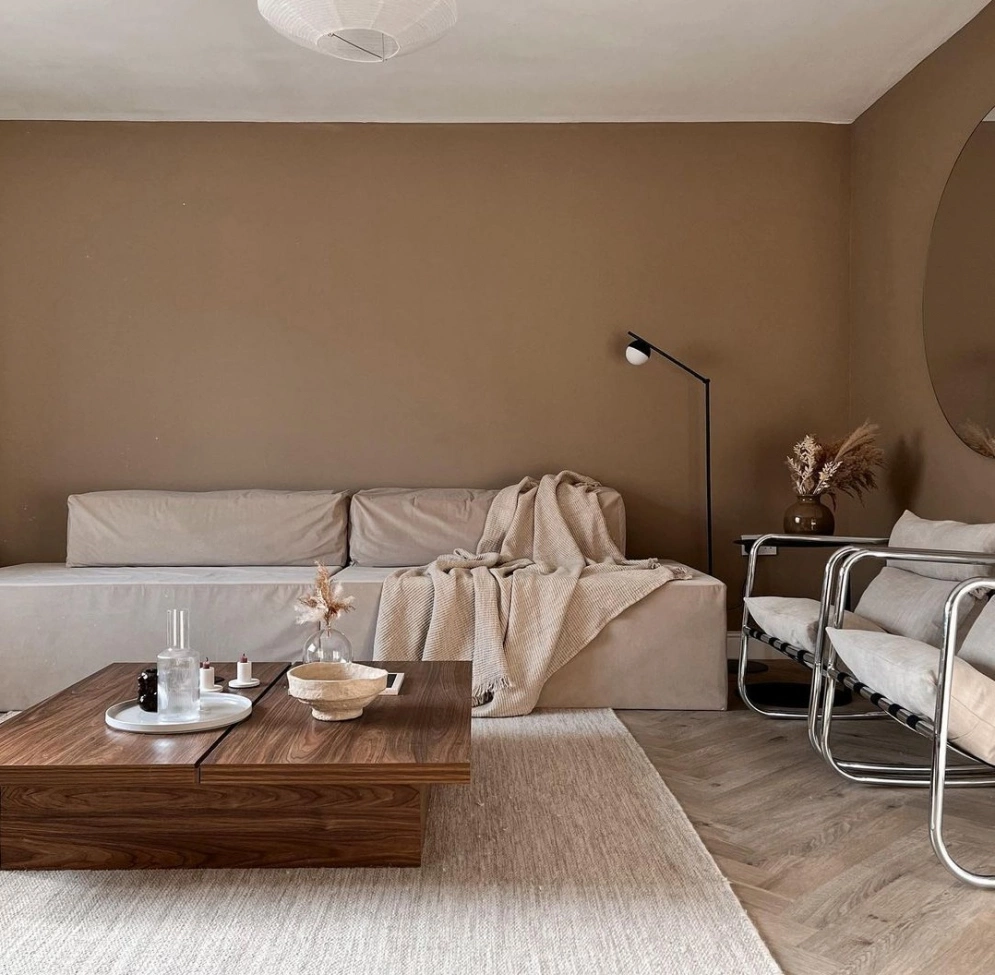 Dywan wełniany 'Dhurry' - Naturalny