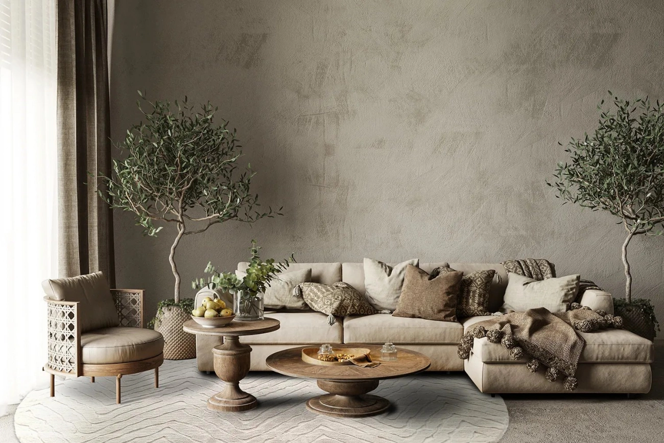 Okrągły dywan 'Wren' - Biały