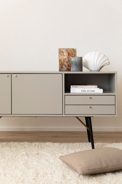 Stolik TV 'Creme' - Szary