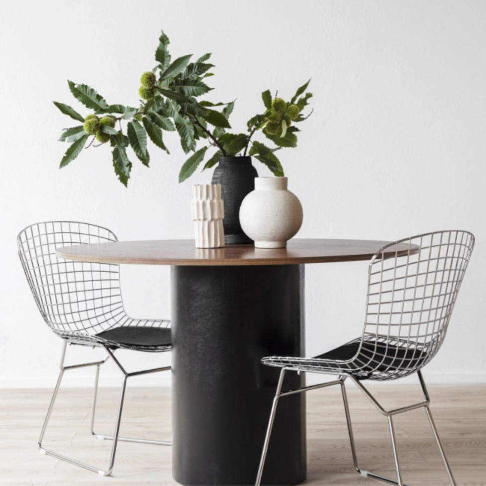 Stół 'Rounded' Okrągły 120cm - Orzech