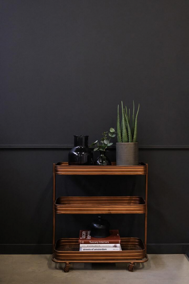 Wózek na tace 'Vega' - Miedź