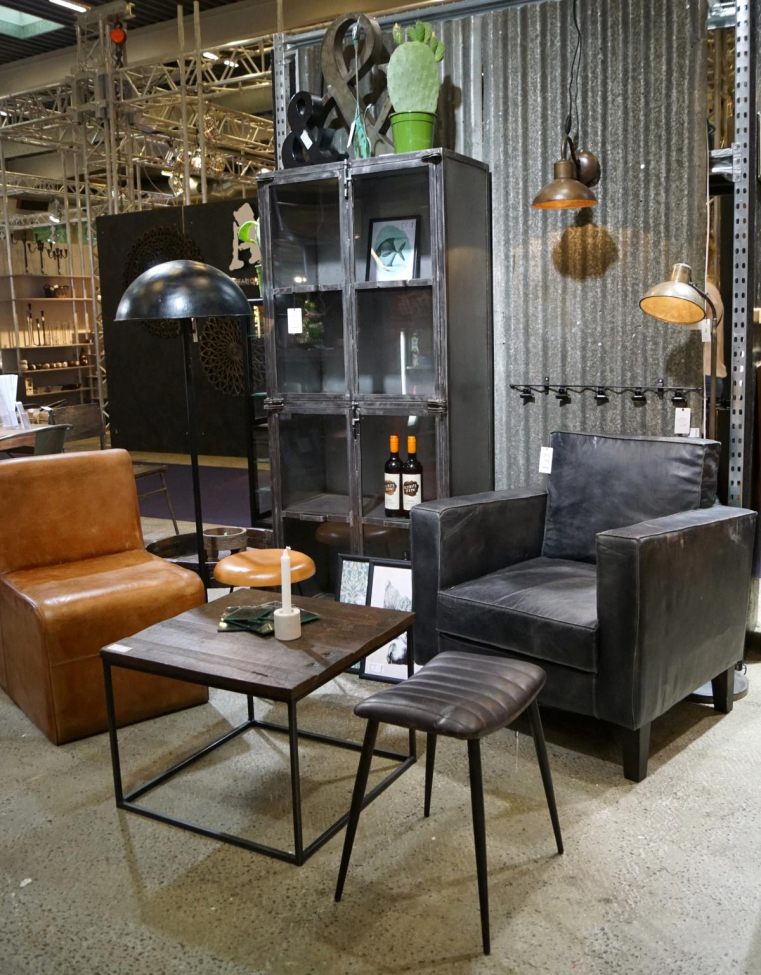 Lampa podłogowa 'Walentin' - Żelazo/Brazowy