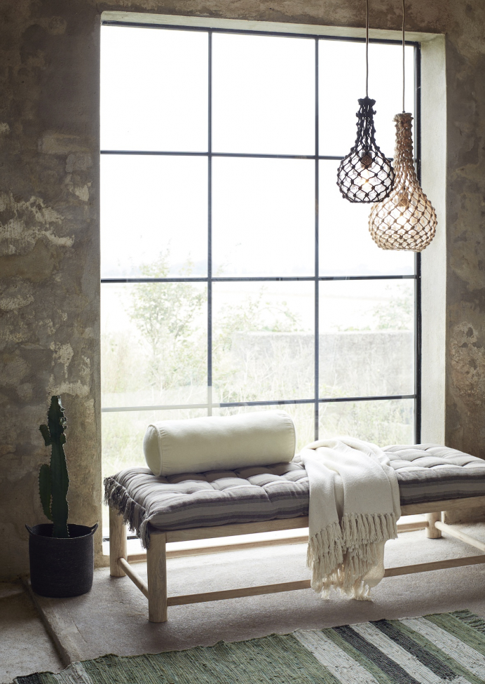 Ławka 'Drewno mango' 140 cm - Naturalna