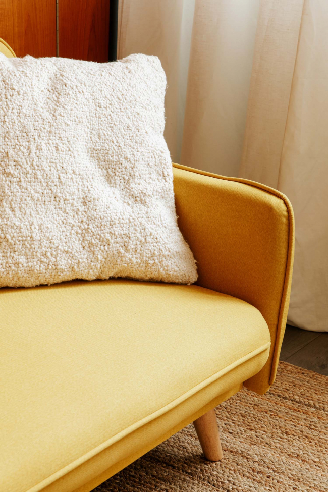 Sofa z funkcją spania 'Kap Verde' - Żółty