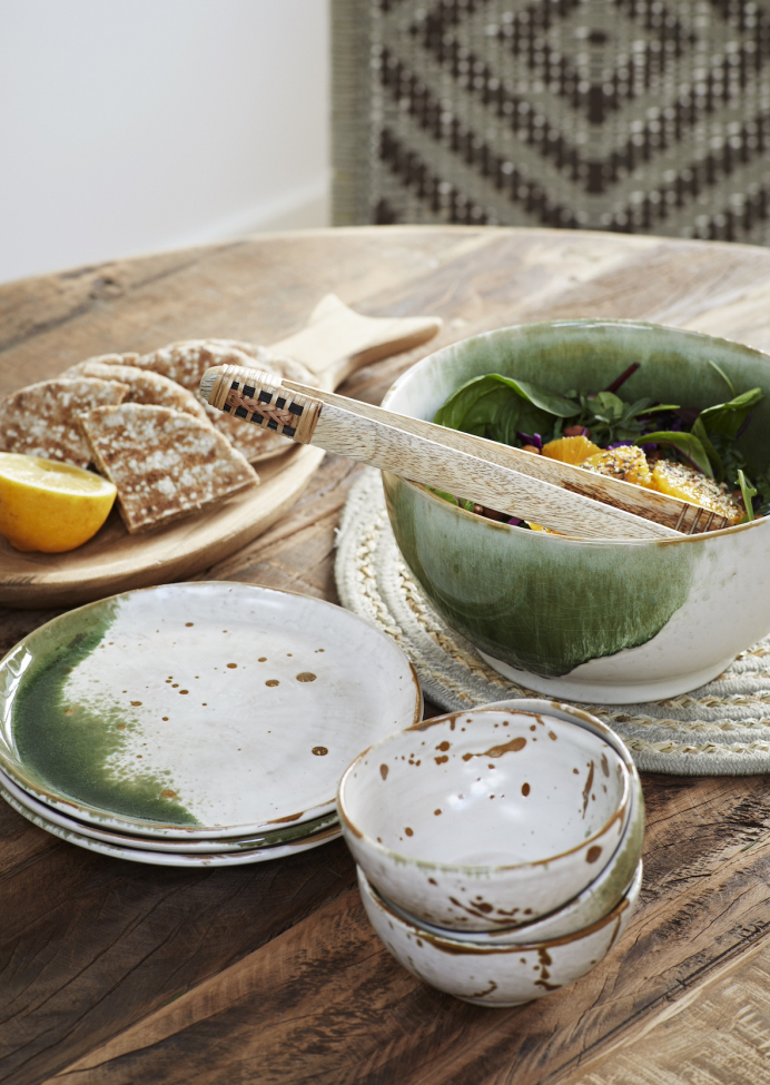 Stół jadalny 'Recycled' Okrągły 110cm - Naturalne/odzyskane drewno