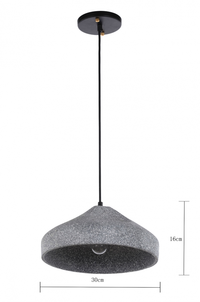 Lampa sufitowa 'Grafite Circle' - Cement