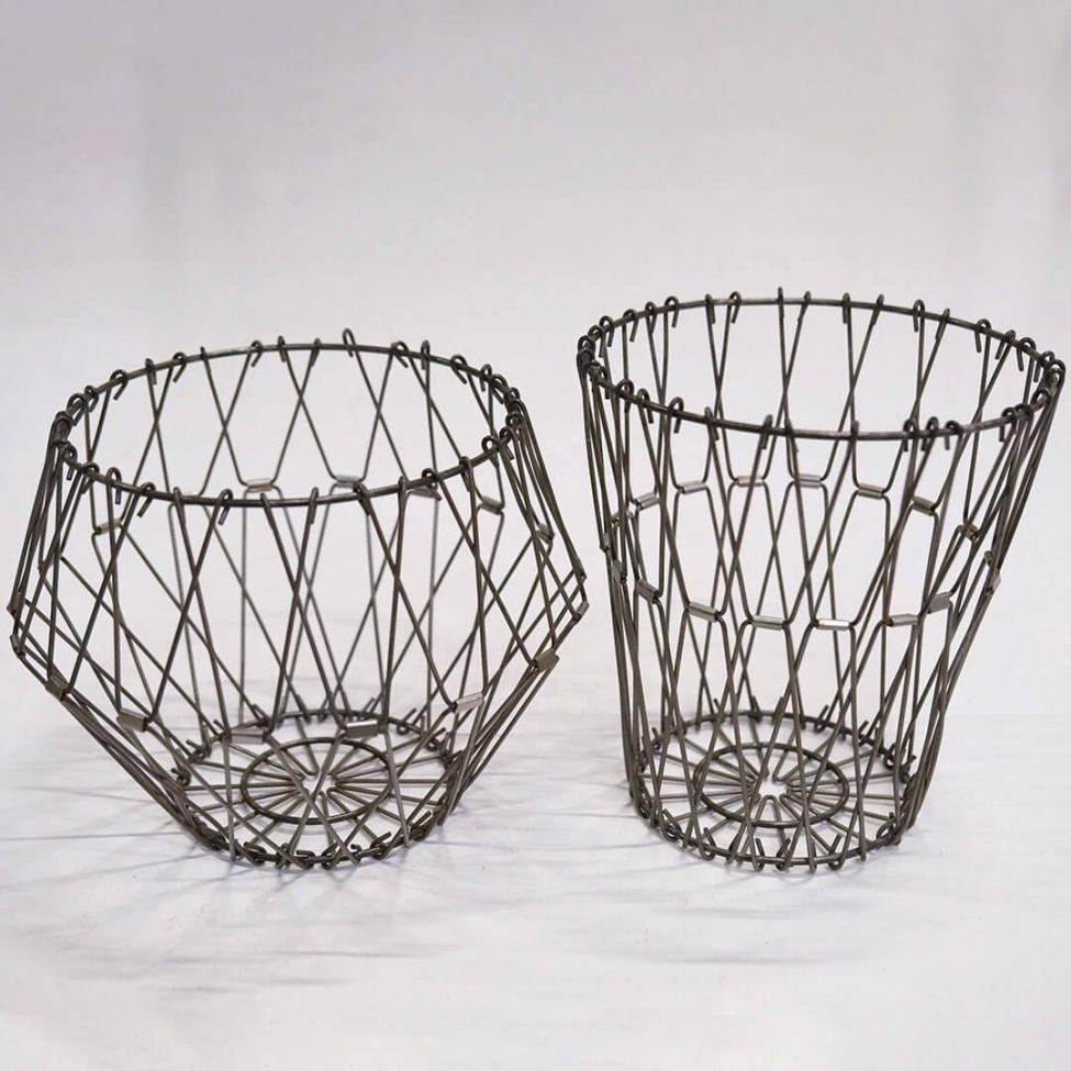 Wielofunkcyjny kosz druciany 'Script' - Żelazo