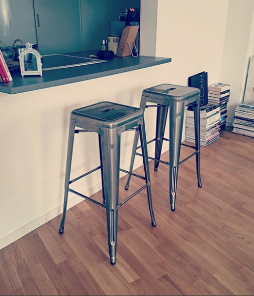 Stołek 'Montmartre' 77cm - Stal