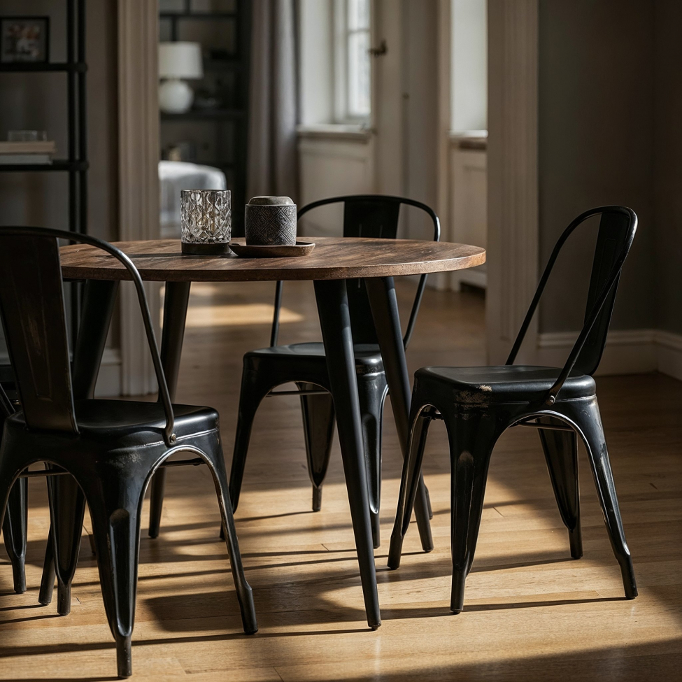 Krzesło 'Montmartre' - Vintage czarny