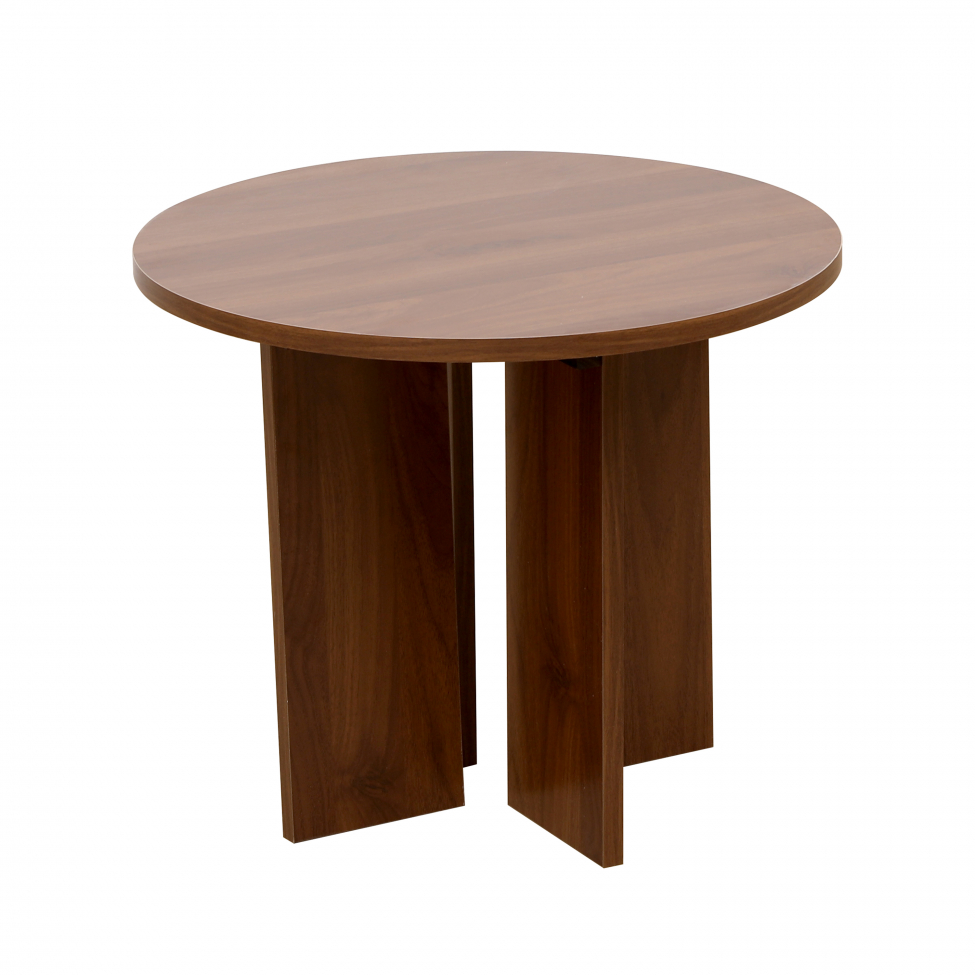 Stolik kawowy 'Créme' Okrągły 55 cm - Orzech