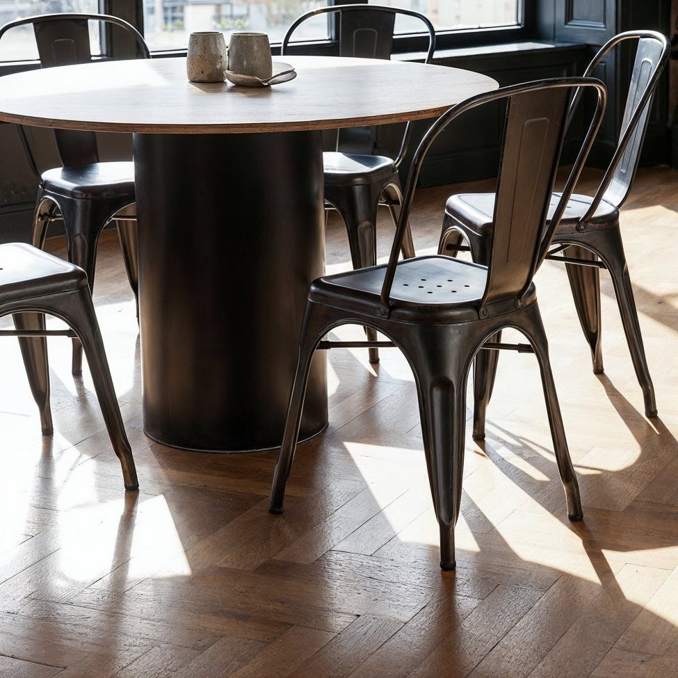 Krzesło 'Montmartre' - Czarny/Patyna