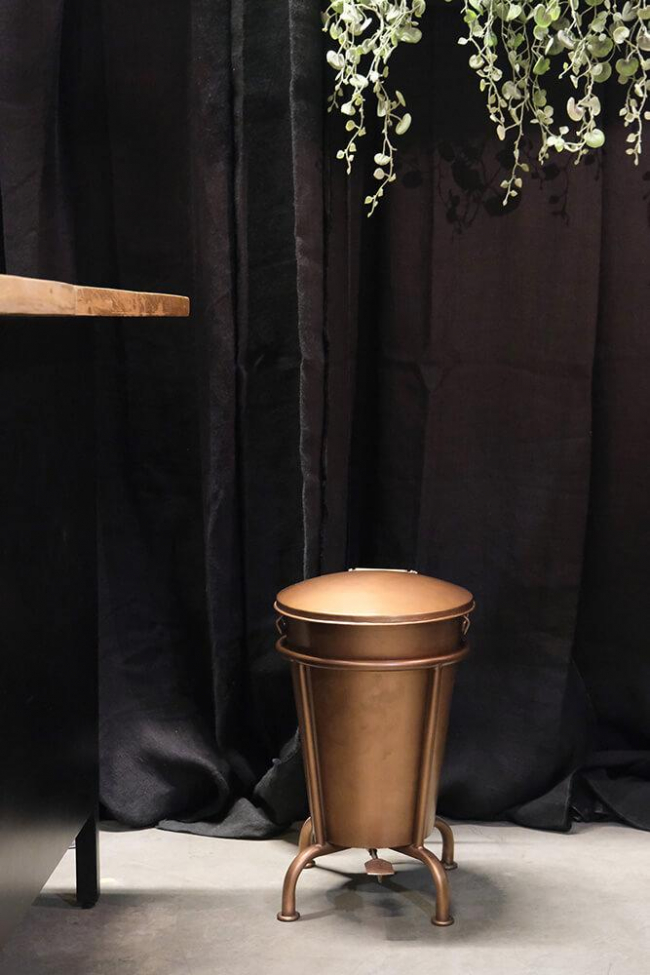 Kosz na pedał 'Klapp' - Miedź