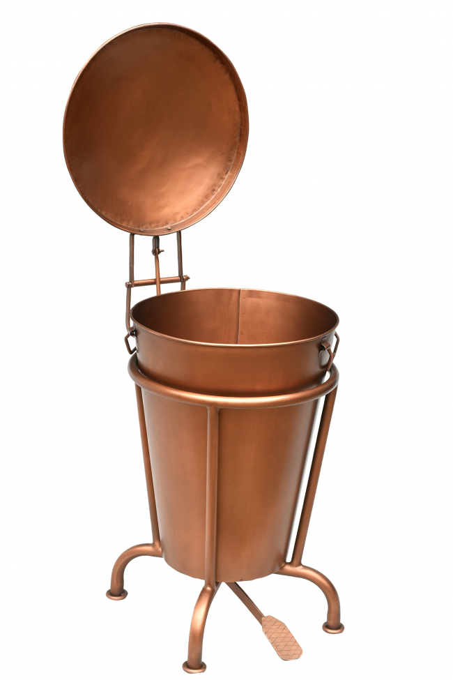 Kosz na pedał 'Klapp' - Miedź